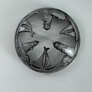 Yankee Candle iIluma Jar Lid Topper 2003 Art Deco Bronze 14.5 & 22oz Jars